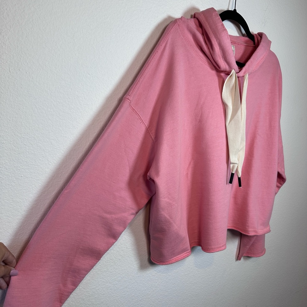 NWT Free People x Sandrine Rose Hoodie W/ Pockets & Drawstring - Picture 2 of 4